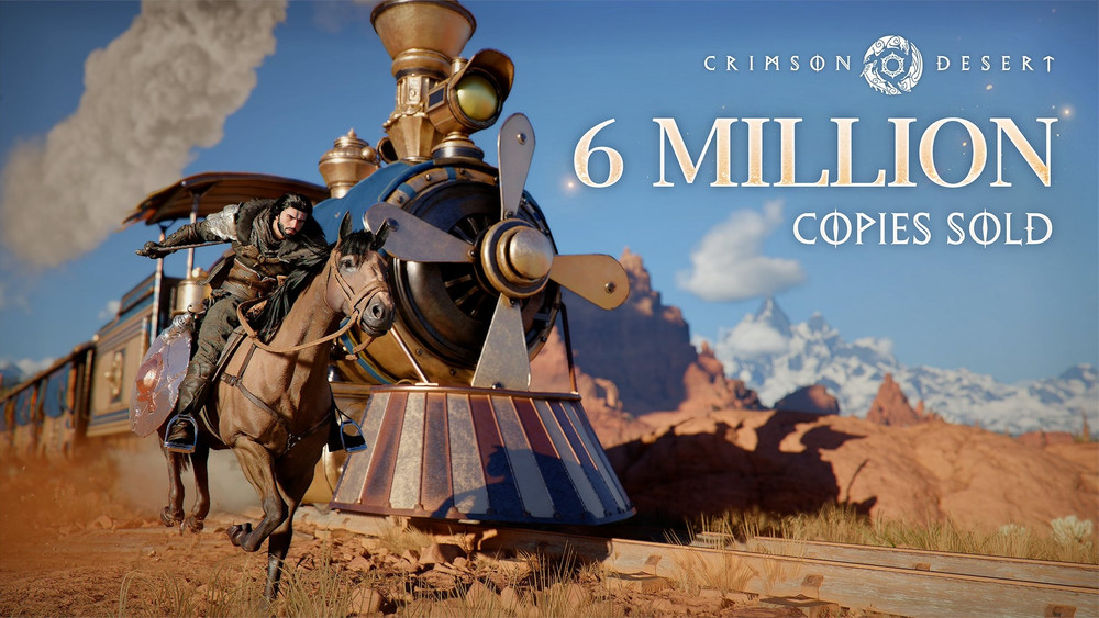 Crimson Desert dépasse 6 millions de ventes et poursuit son ascension mondiale