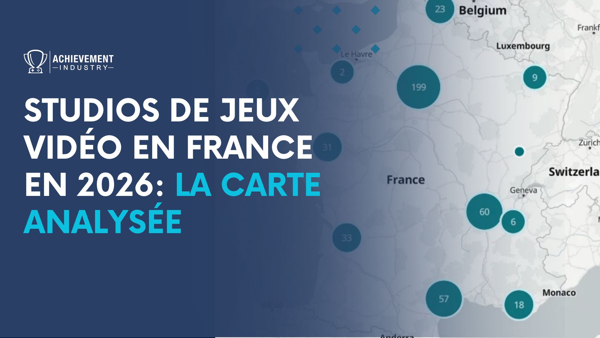 Studios de jeux vidéo en France en 2026: la carte analysée